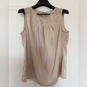 Elegant Cream Sleeveless Top